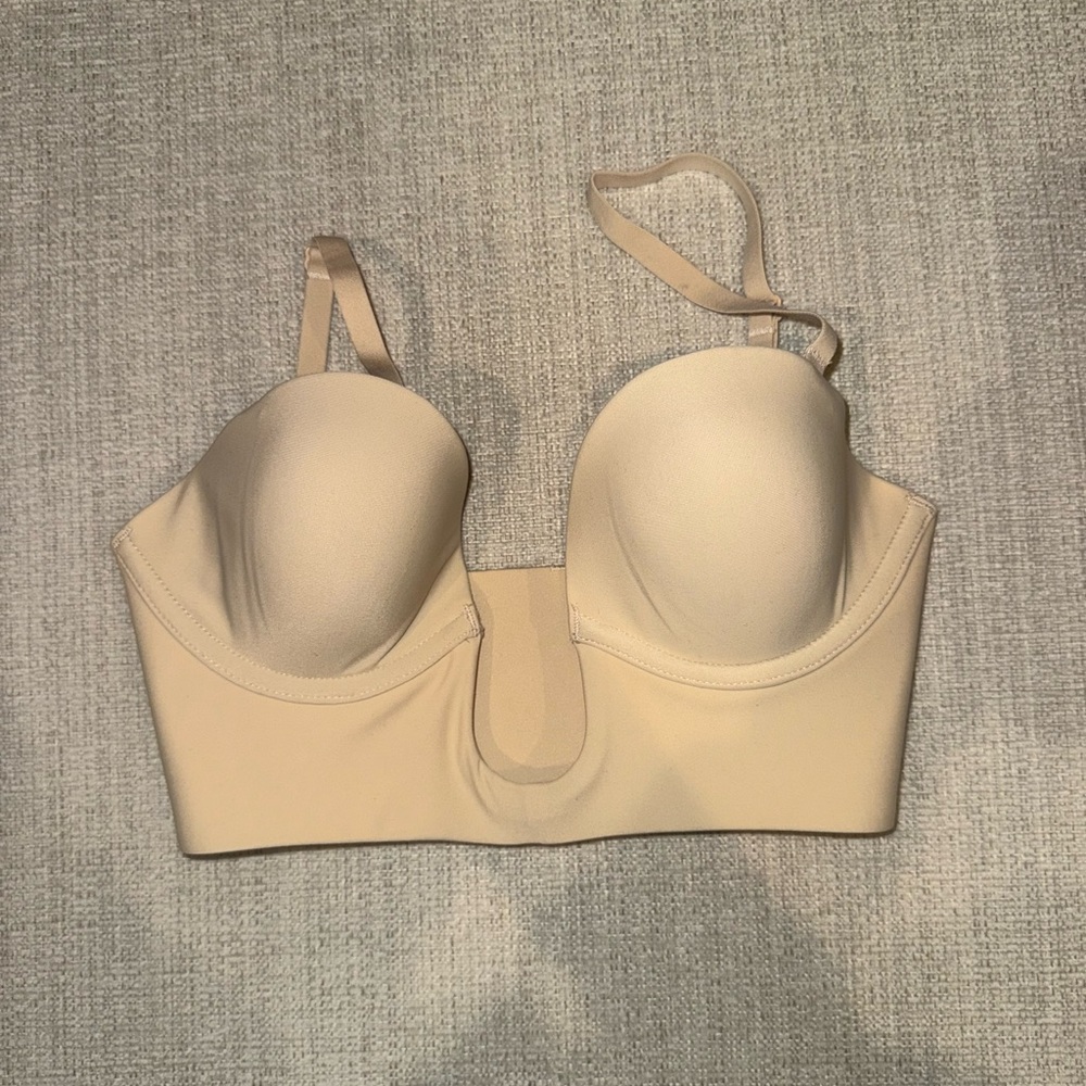 SKIMS Deep Plunge Sleepwear Bra